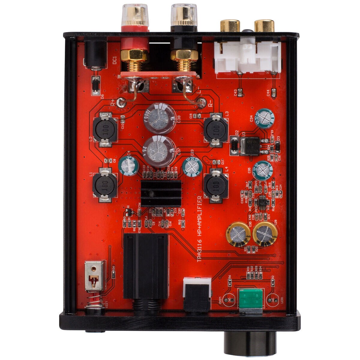 Dayton Audio DTA3116HP Class D Mini Amplifier with Headphone Amp 2 x 15W